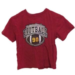 Red Football Graphic Kids T-Shirt